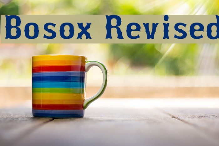 Bosox Revised Font examples