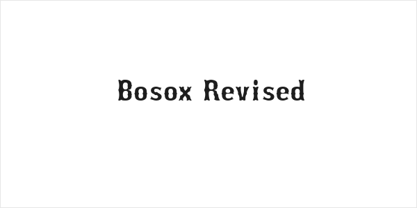 Bosox Revised Logo