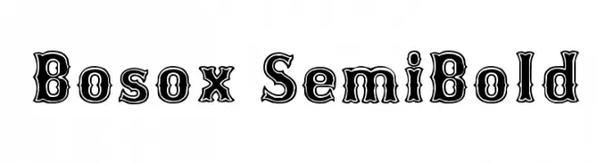 Bosox SemiBold  Free Fonts Download
