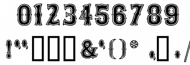Bosox SemiBold フォント その他の文字