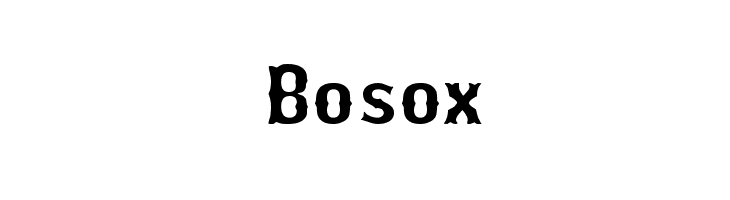 Bosox font - free for Personal