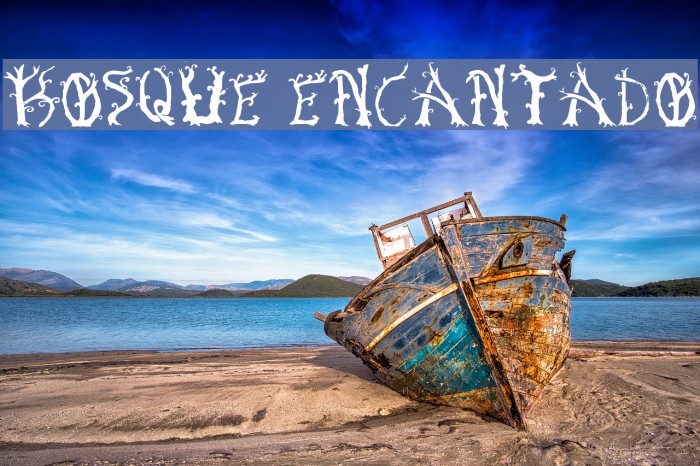 Bosque Encantado Font examples