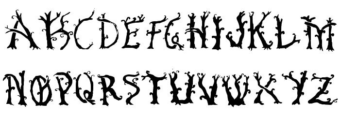 Bosque Encantado Font LOWERCASE