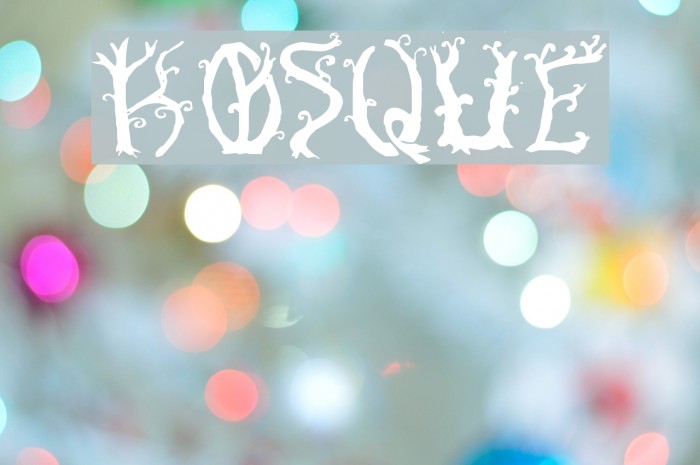 Bosque Font examples