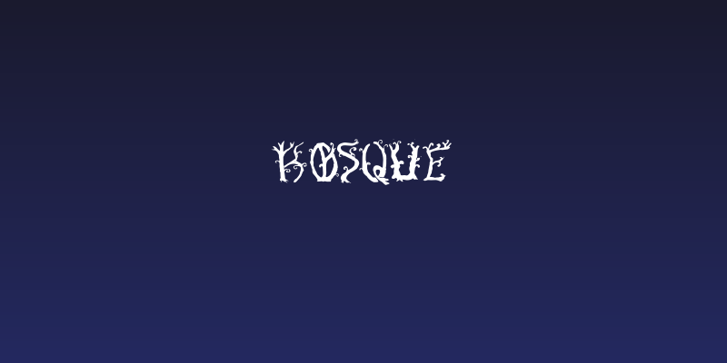 Bosque Social Header