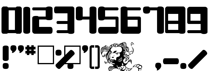 Boss Drum Font OTHER CHARS