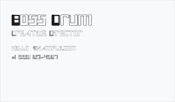 Boss Drum Business Card
