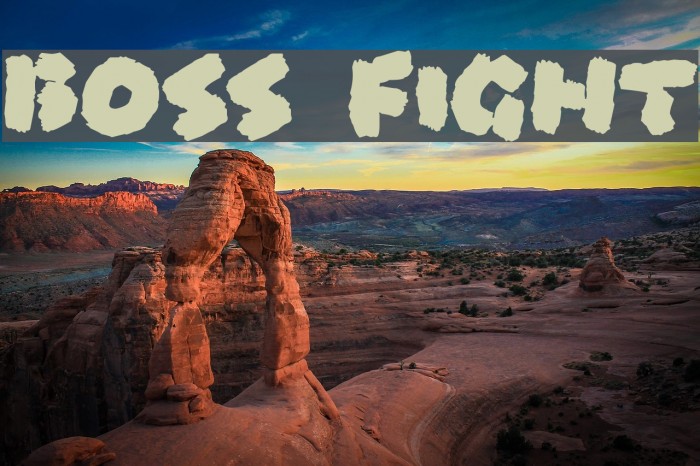 Boss Fight Font examples