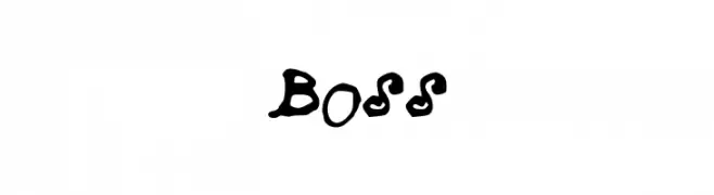 Boss  フリーフォントのダウンロード