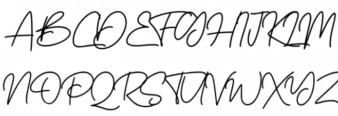 BossSignature Fonte MAIÚSCULAS