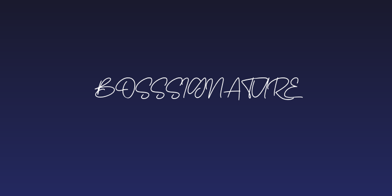 BossSignature Social Header