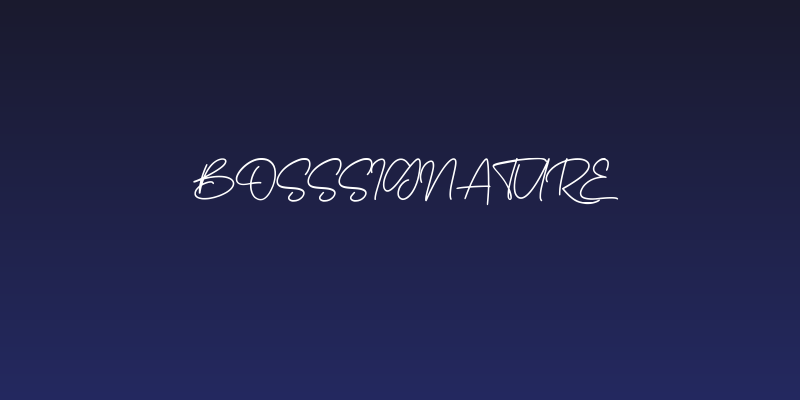 BossSignature Social Header