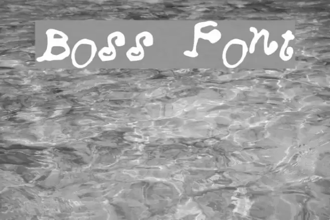 Boss Font examples