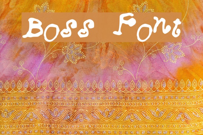 Boss Font examples