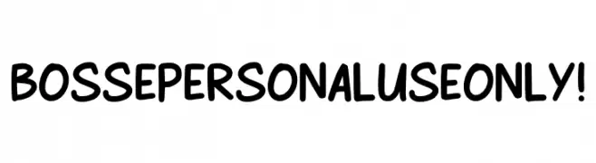 Bosse PERSONAL USE ONLY!  Free Fonts Download