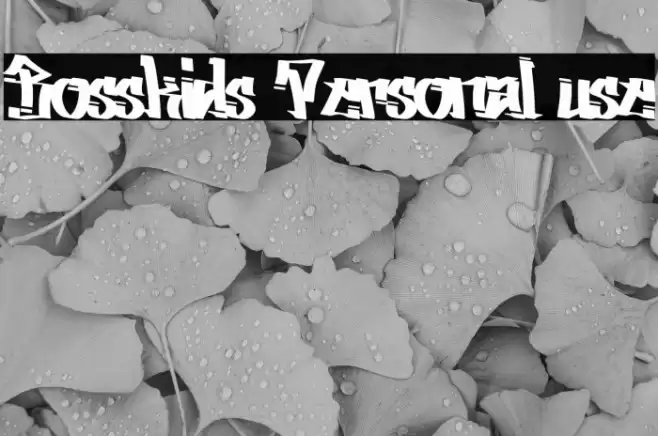 Bosskids Personal use Font examples