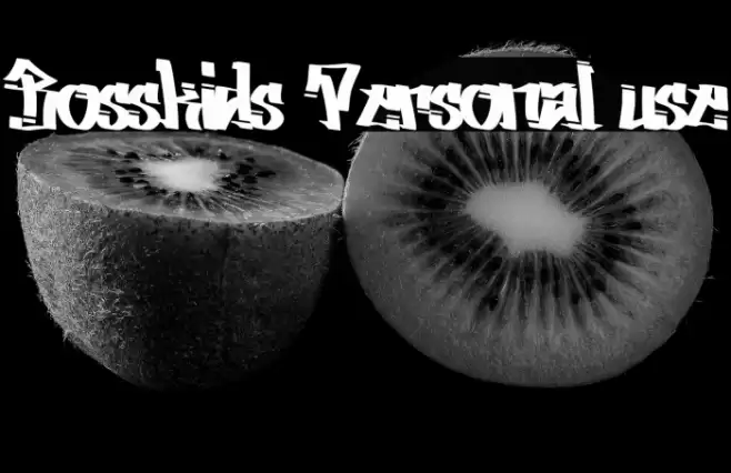 Bosskids Personal use Font examples