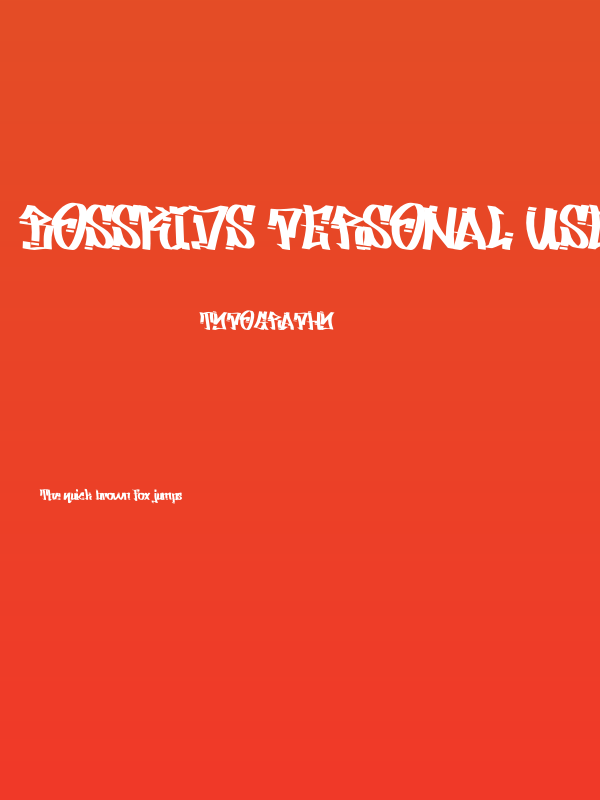 Bosskids Personal use Poster