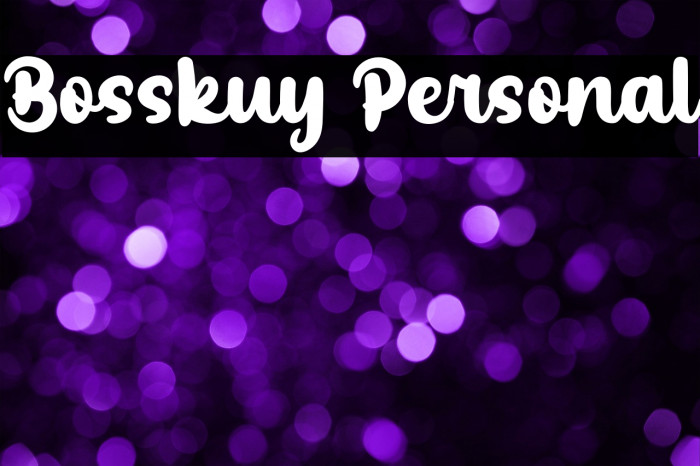 Bosskuy Personal Example 1
