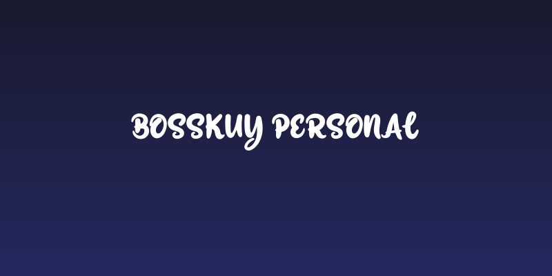 Bosskuy Personal Social Header