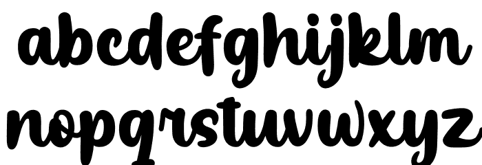 Bosskuy Personal Font LOWERCASE