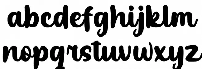Bosskuy Personal Font LOWERCASE