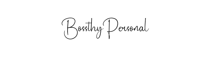 Bossthy Personal  नि: शुल्क फ़ॉन्ट्स डाउनलोड