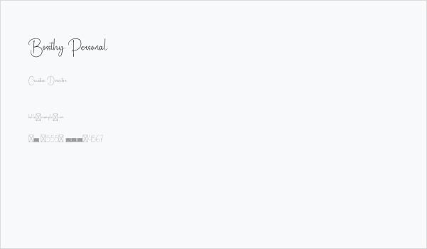 Bossthy Personal Business Card