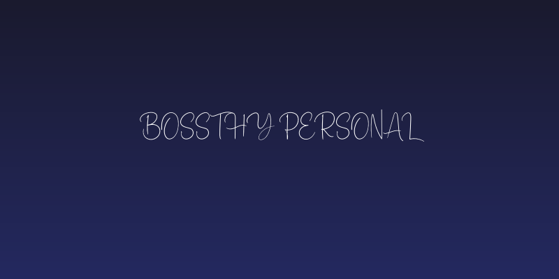 Bossthy Personal Social Header