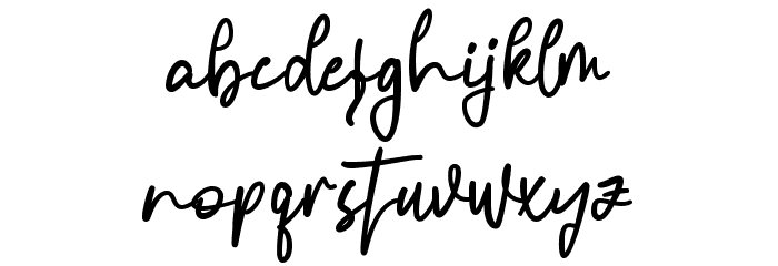 Bosstony 1 Font LOWERCASE
