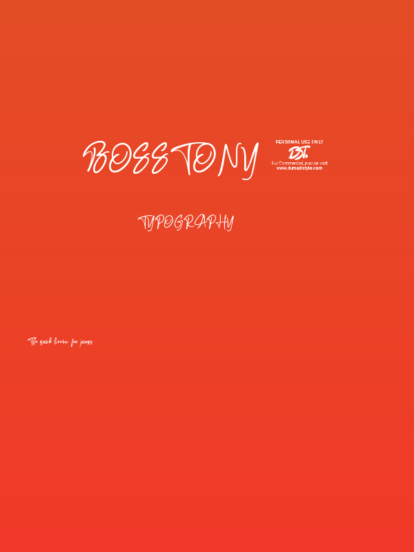 Bosstony 3 Poster