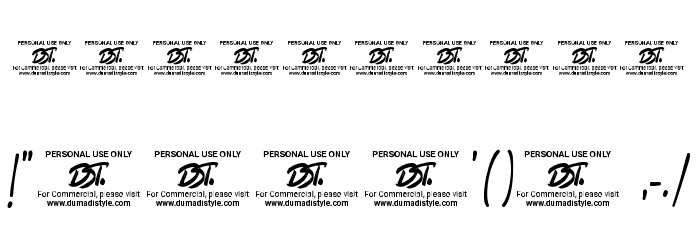 Bosstony 4 Font OTHER CHARS