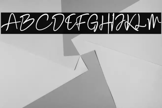 Bosstony 4 Font examples