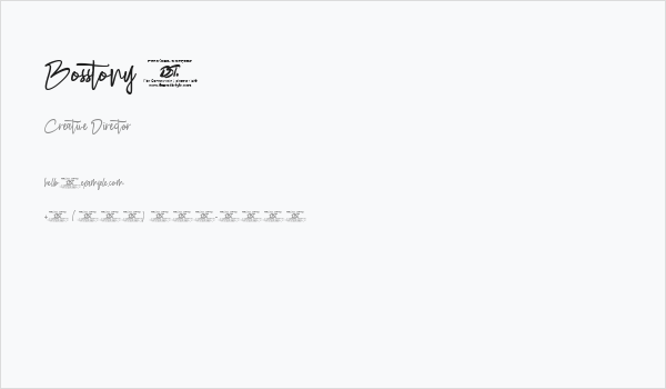 Bosstony 4 Business Card