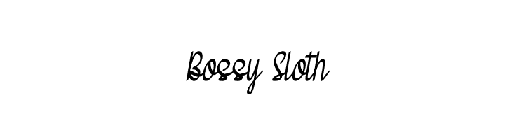 Bossy Sloth  Descarca Fonturi Gratis