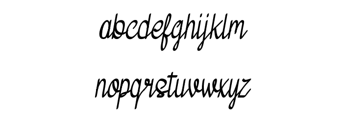 Bossy Sloth Font LOWERCASE