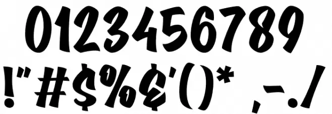 Bostana Font OTHER CHARS