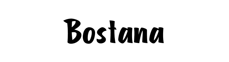 Bostana  नि: शुल्क फ़ॉन्ट्स डाउनलोड
