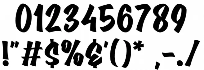 Bostana Font OTHER CHARS