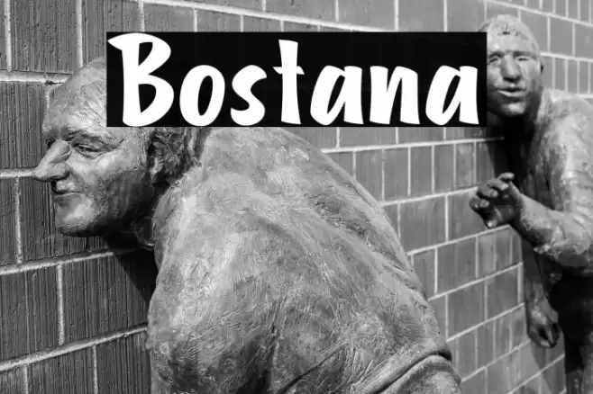 Bostana Font examples