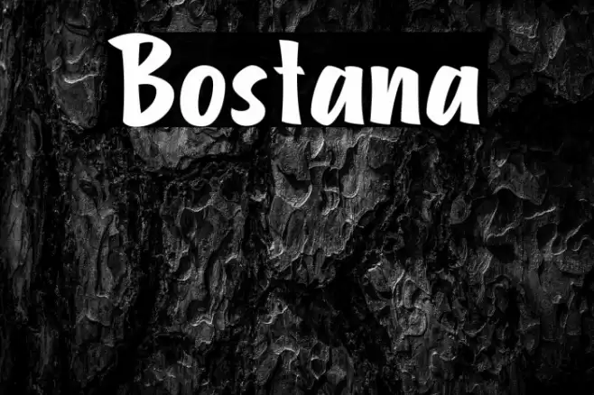 Bostana Font examples