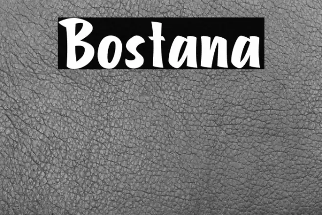 Bostana Font examples