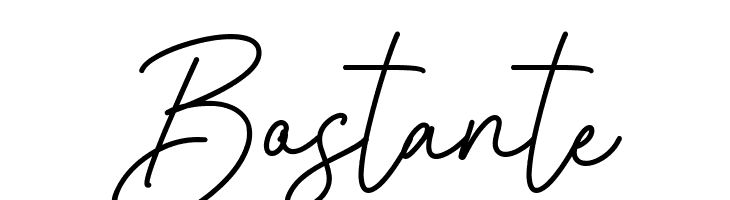 Bostante  font caratteri gratis