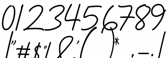 Bostante Font OTHER CHARS