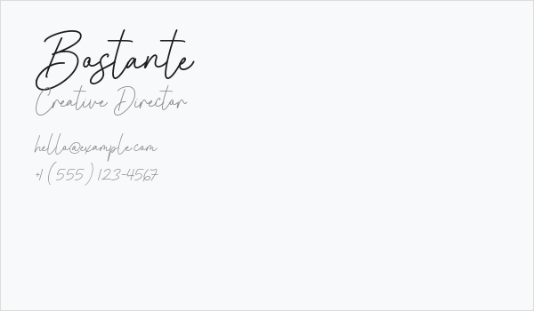Bostante Business Card
