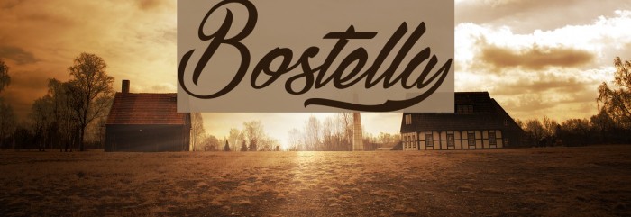 Bostellaµ Font examples