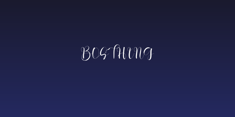 Bosthing Social Header