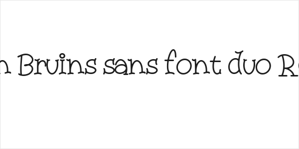 Boston Bruins sans font duo Regular Logo