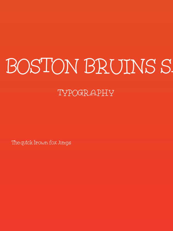 Boston Bruins sans font duo Regular Poster