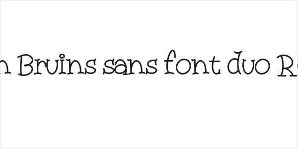 Boston Bruins sans font duo Regular Logo